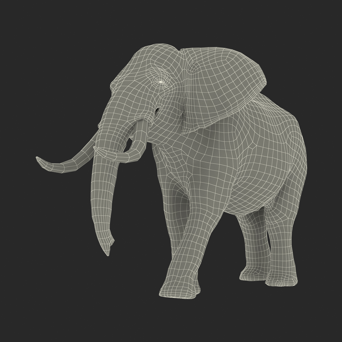 3D model Elephant Pose 2