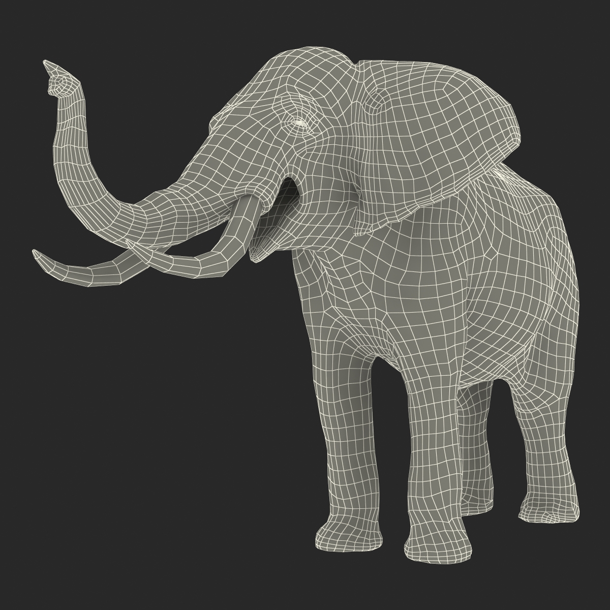 3D model Elephant Pose 3