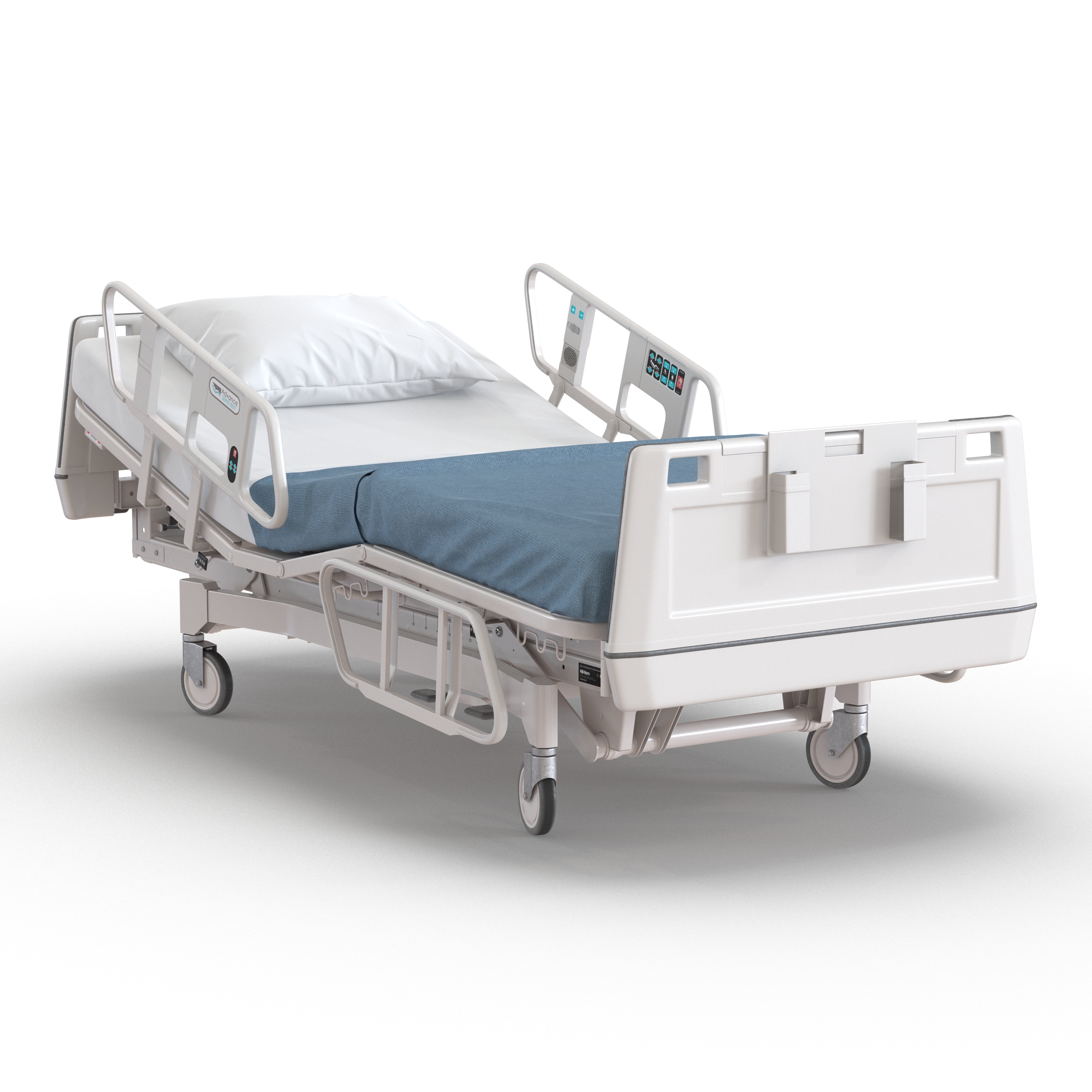 Hospital Bed Rigged 3D model