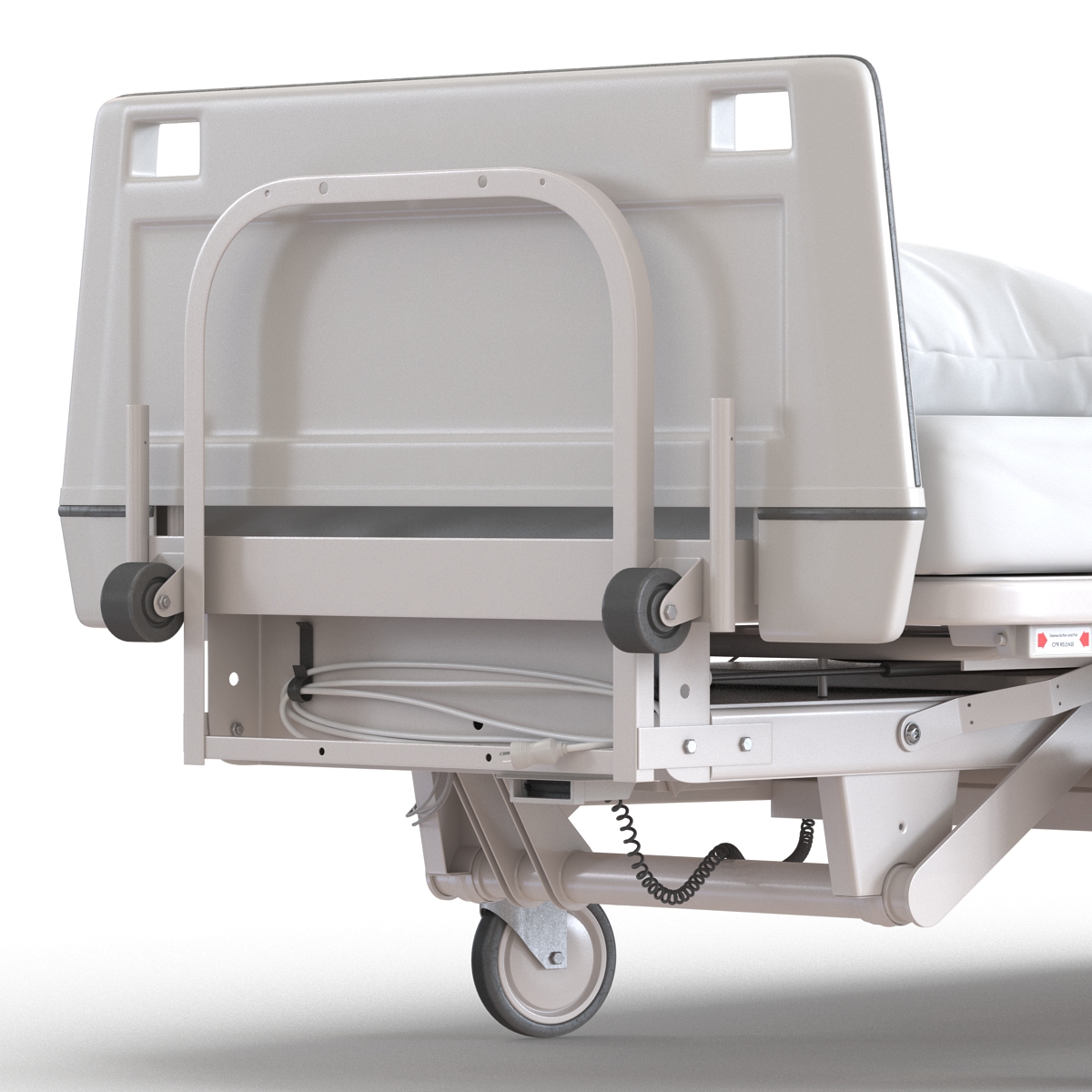 Hospital Bed Rigged 3D model