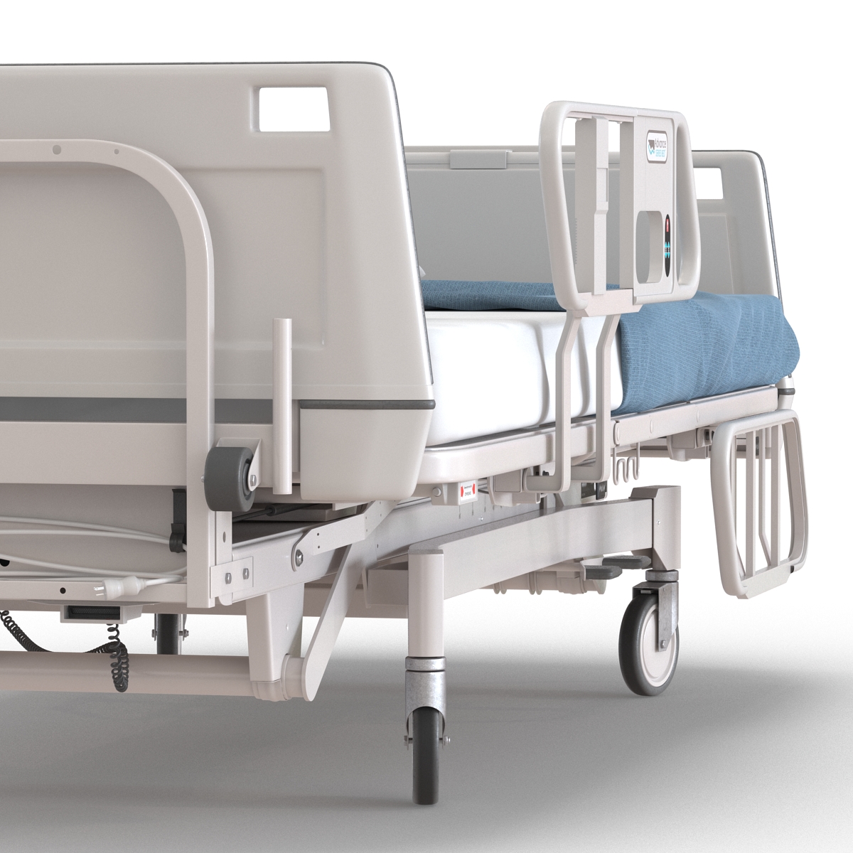 Hospital Bed Rigged 3D model