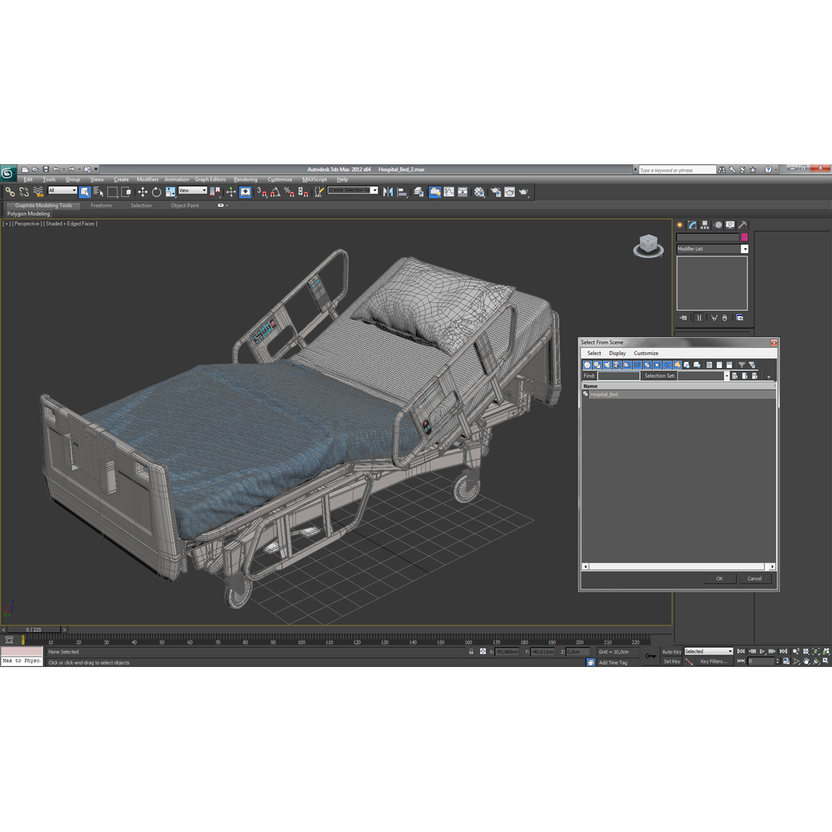 Hospital Bed 2 3D model