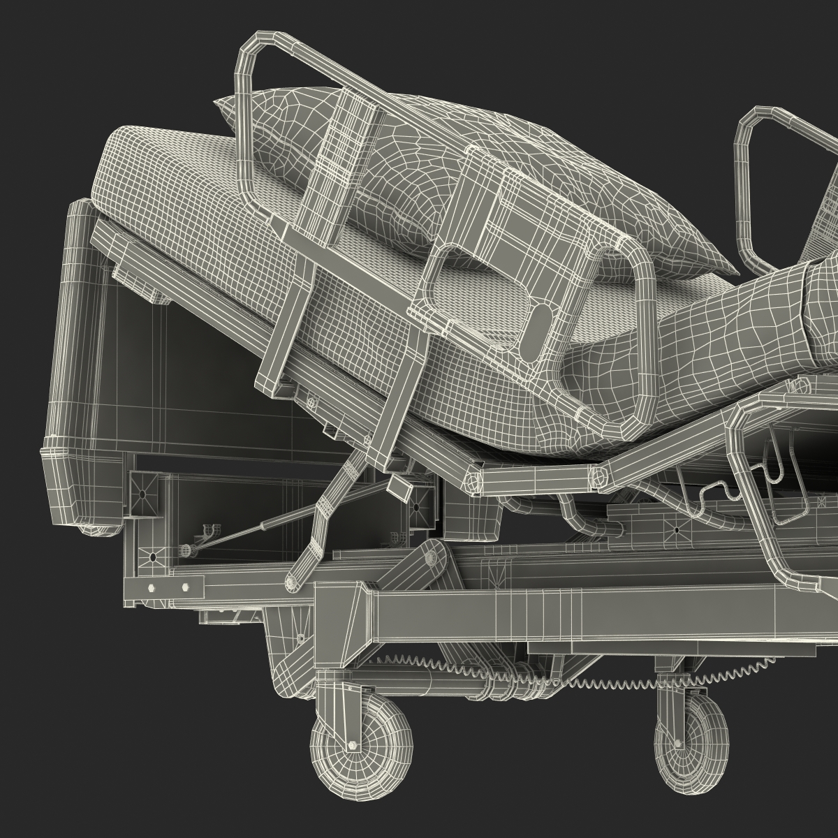 Hospital Bed 2 3D model