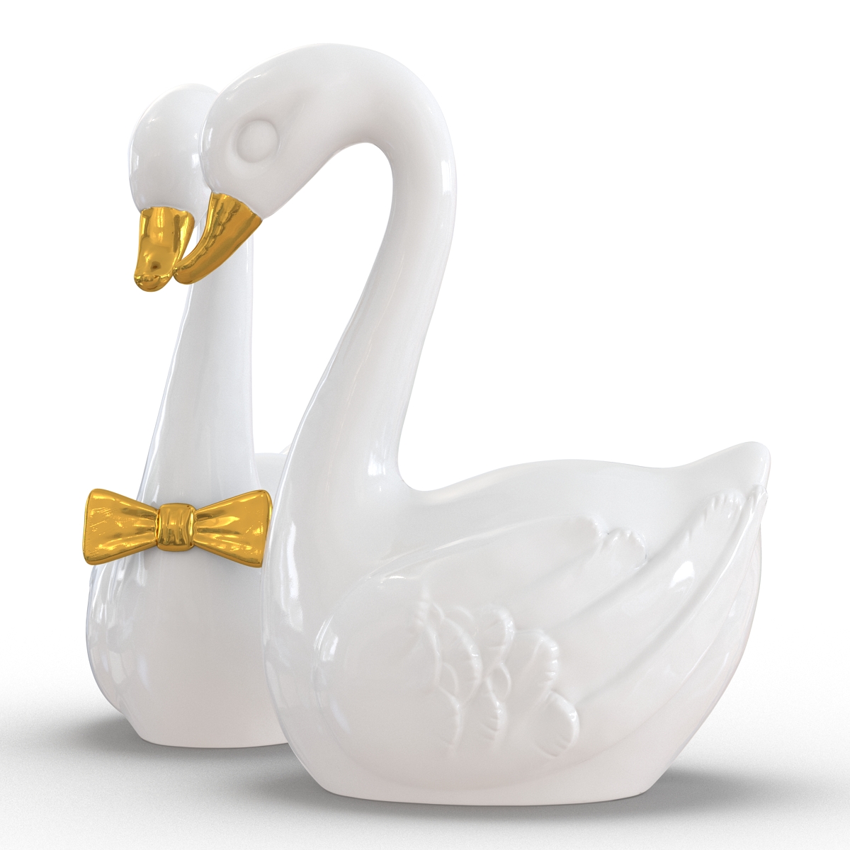 3D model Swans Wedding Cake Topper