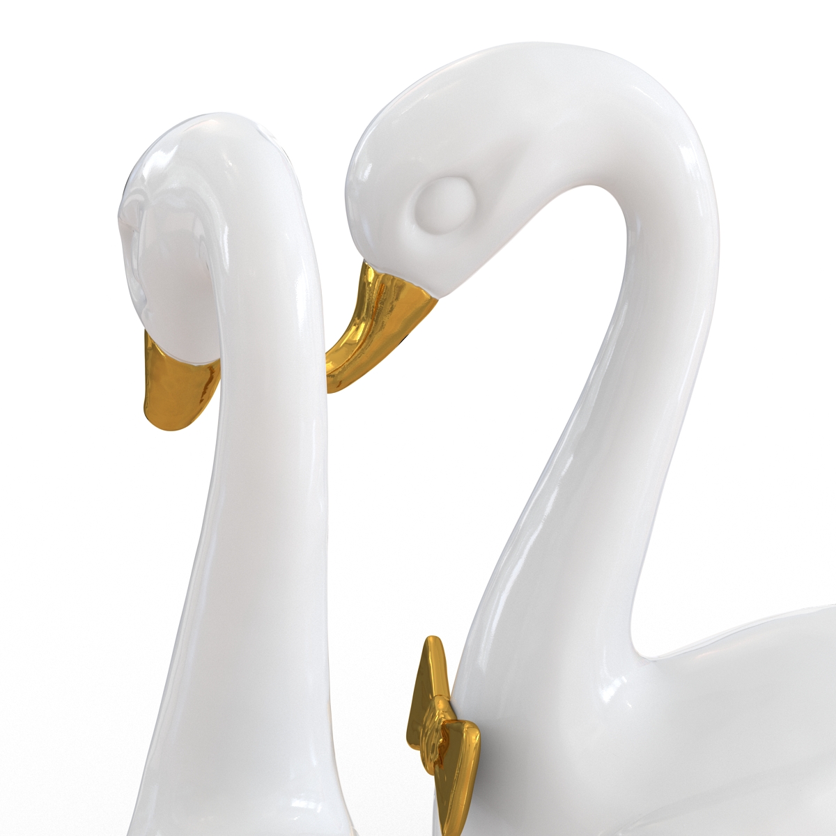 3D model Swans Wedding Cake Topper