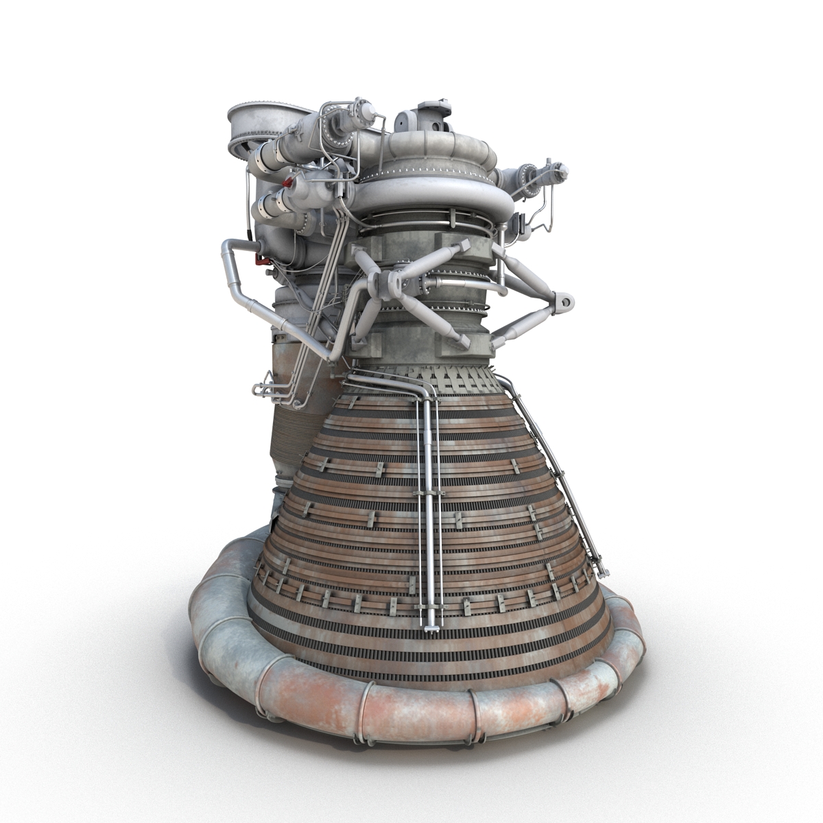 F-1 Rocket Engine 2 3D model