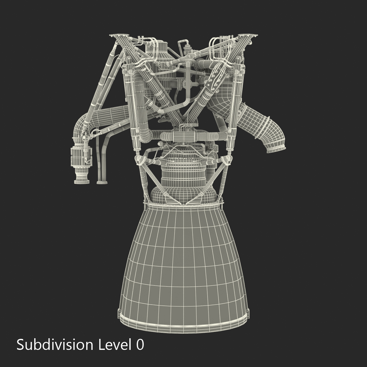 Rocket Engine RS 68 3D model