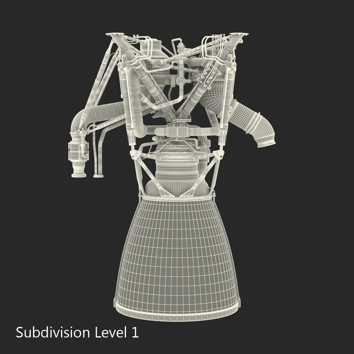 Rocket Engine RS 68 3D model