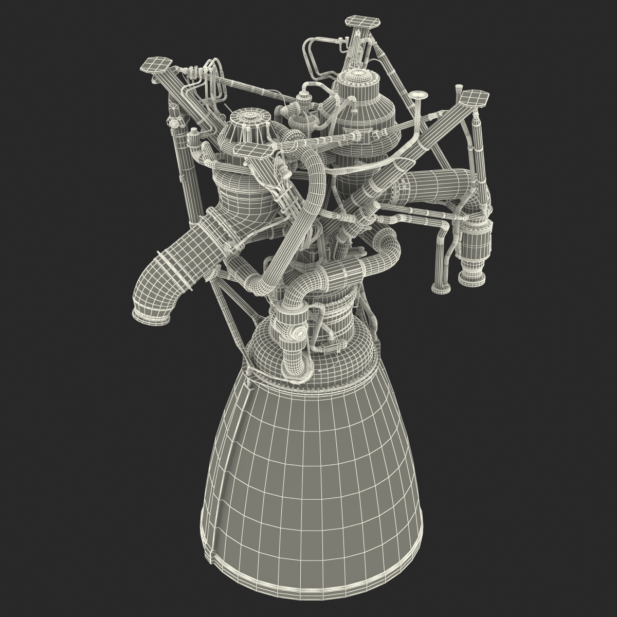 Rocket Engine RS 68 3D model