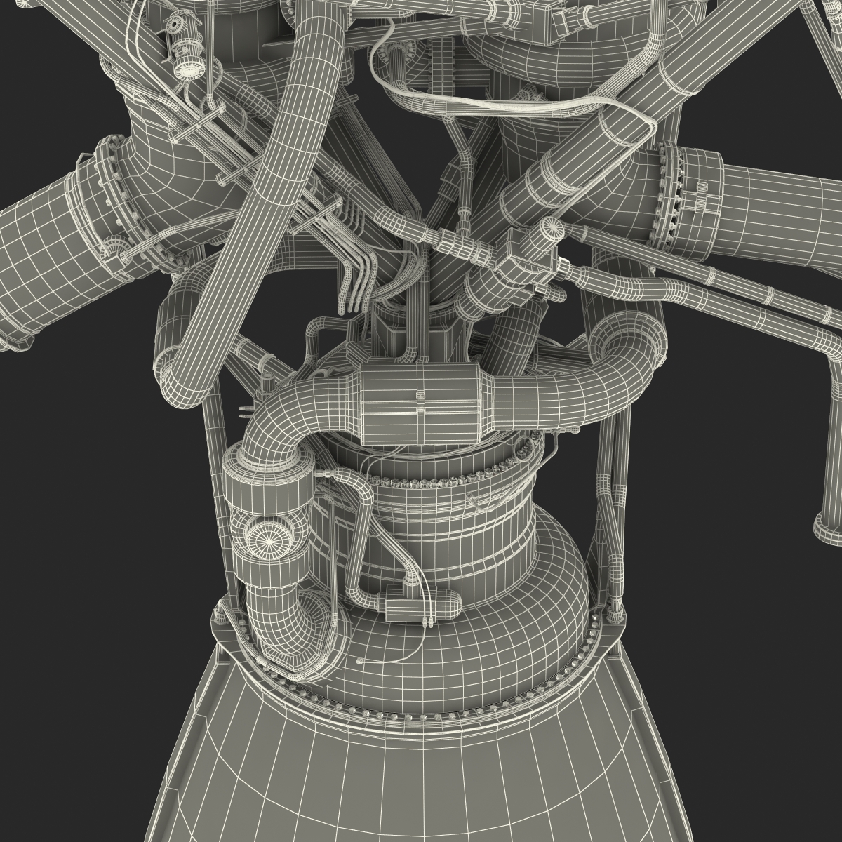 Rocket Engine RS 68 3D model