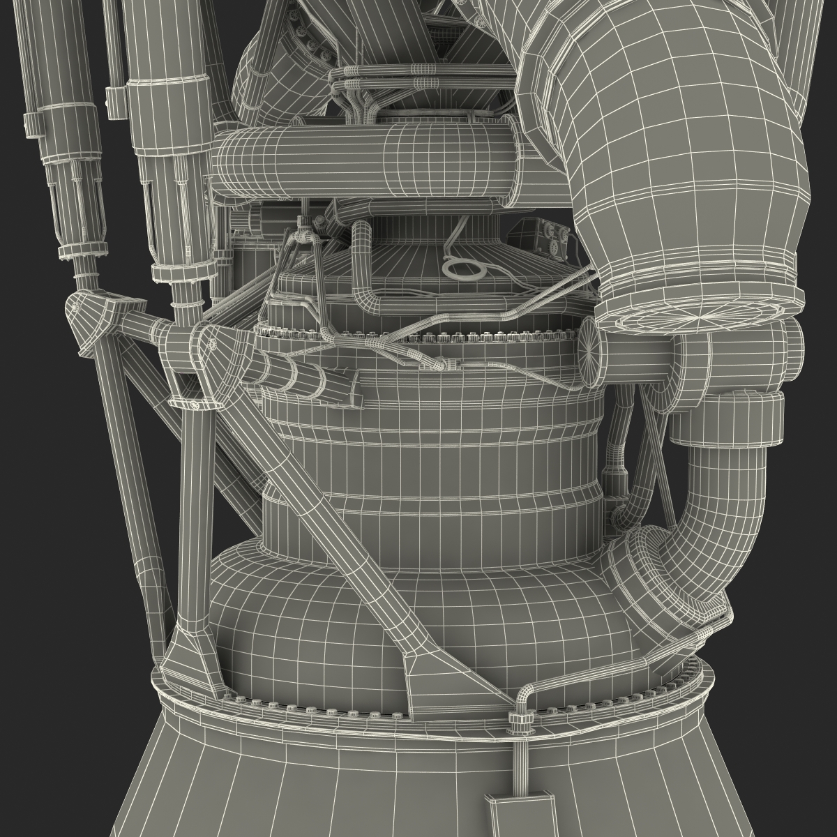 Rocket Engine RS 68 3D model