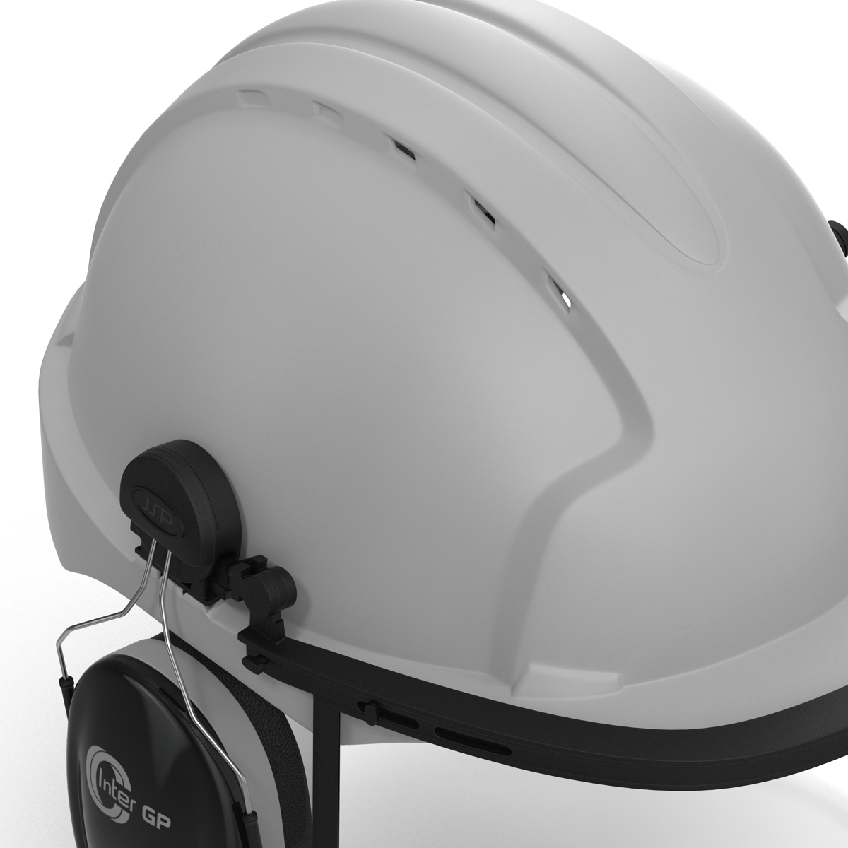 3D Safety Helmet 2 White