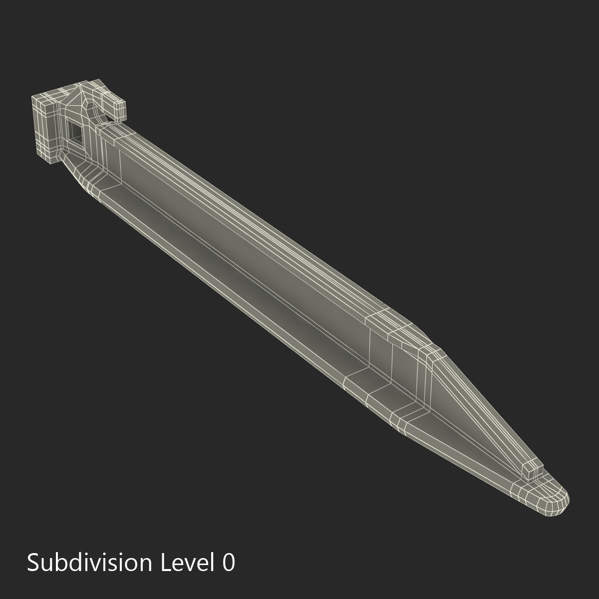 3D Plastic Tent Stake model