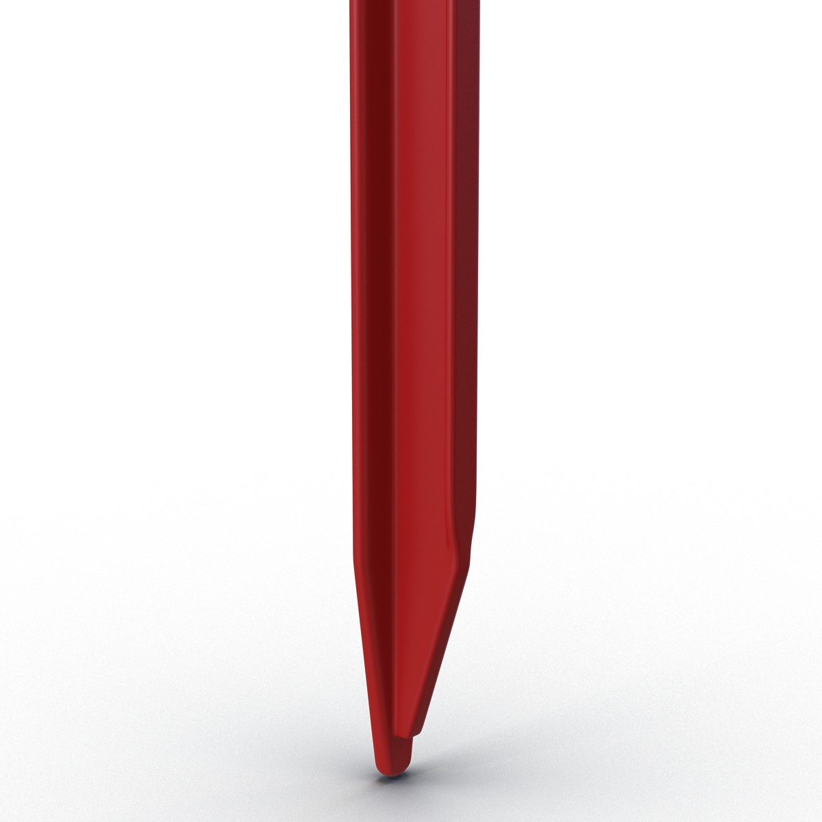 Plastic Tent Stake Red 3D