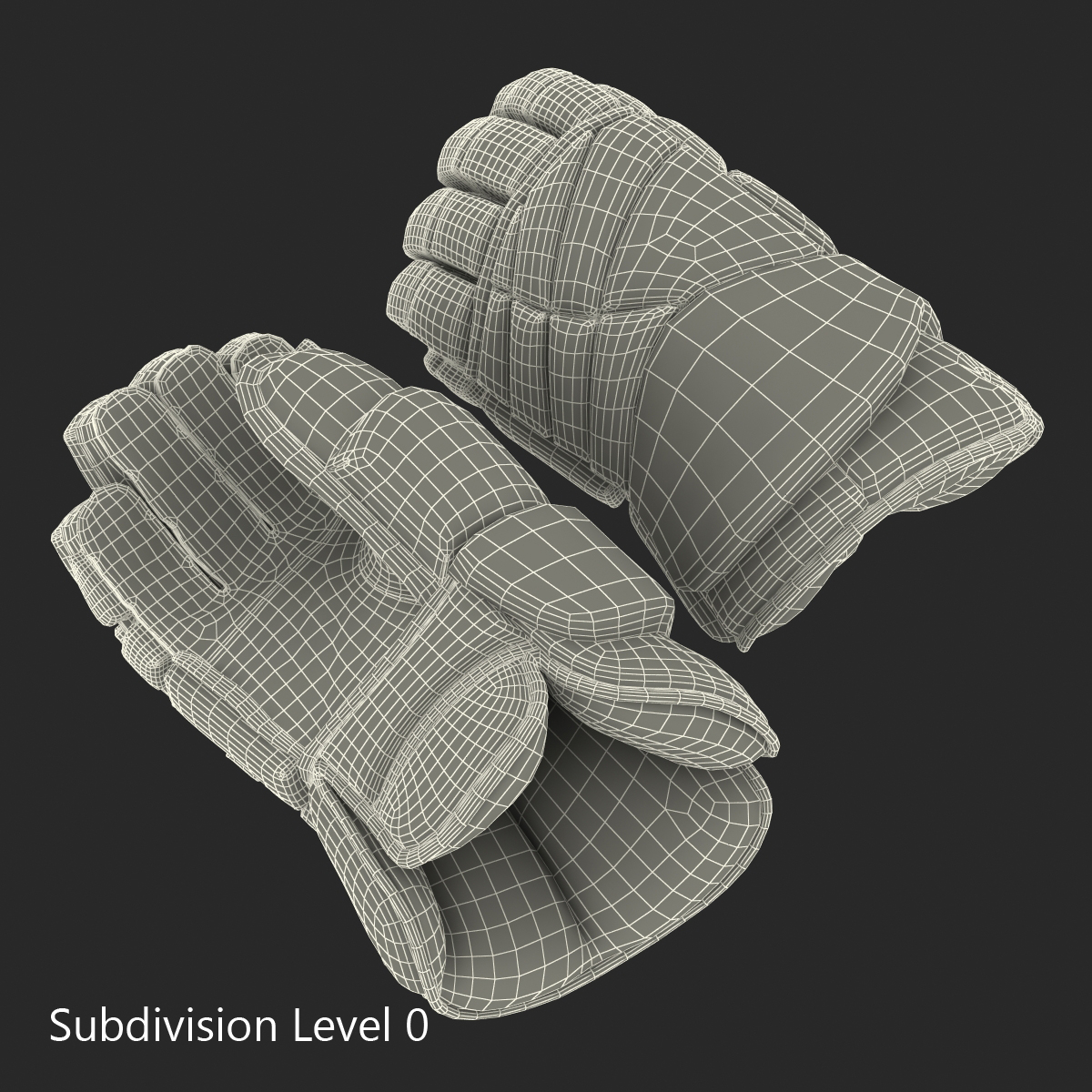 Hockey Gloves Bauer 3D model