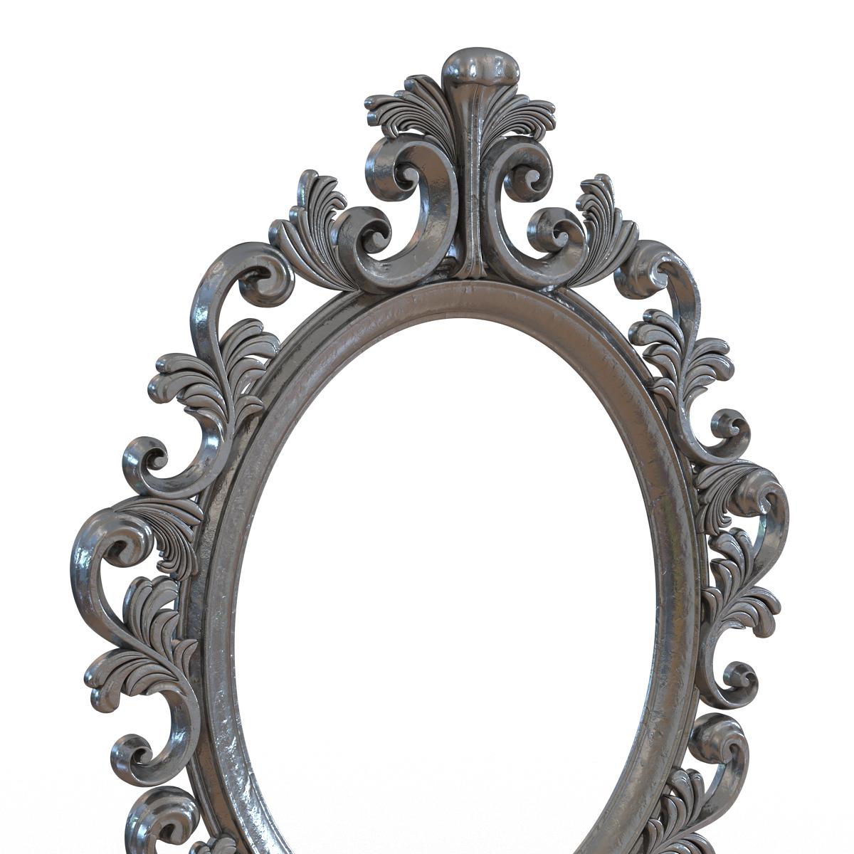 3D Baroque Picture Frame 6 model