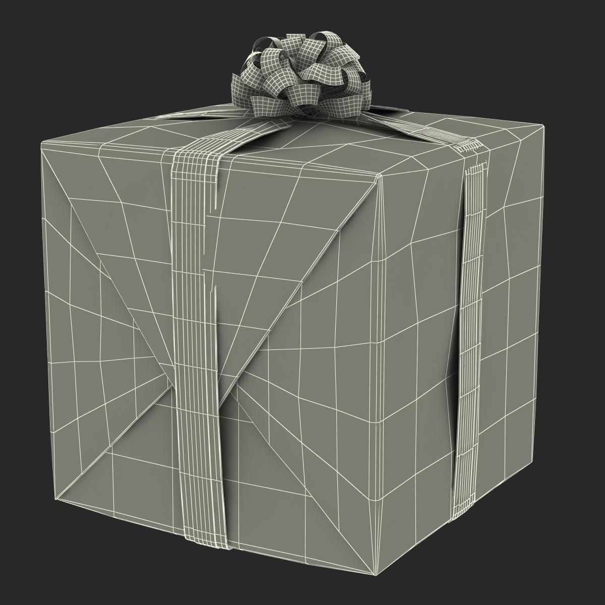 3D model Giftbox 2 Green