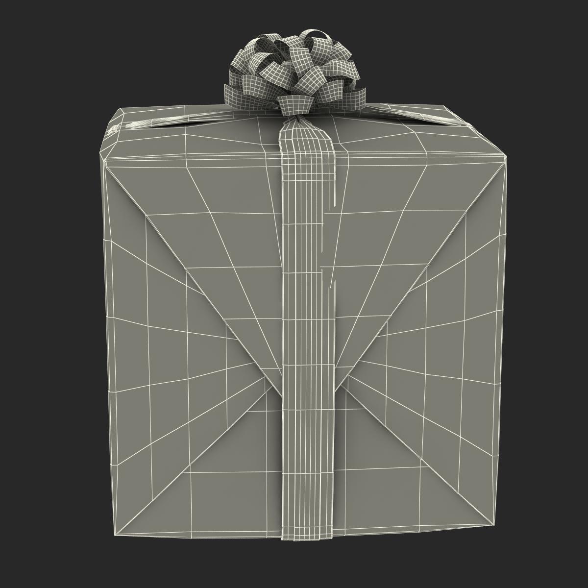 3D model Giftbox 2 Green