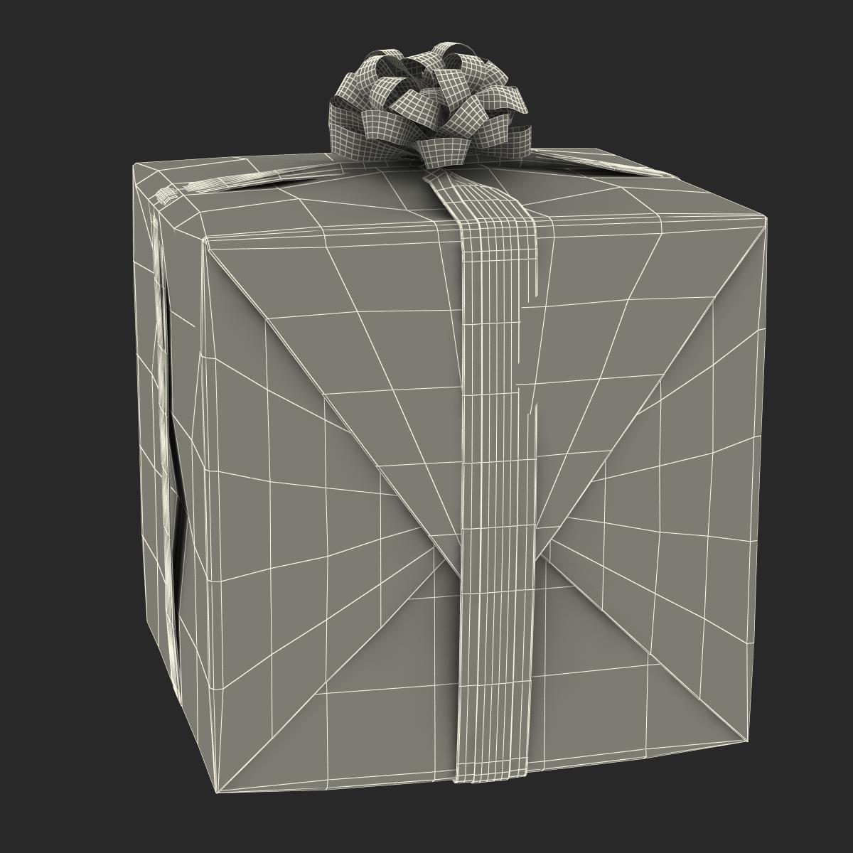 3D model Giftbox 2 Green