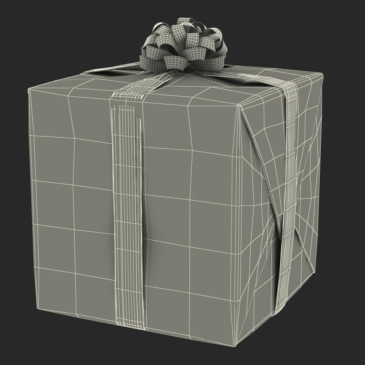 3D model Giftbox 2 Green