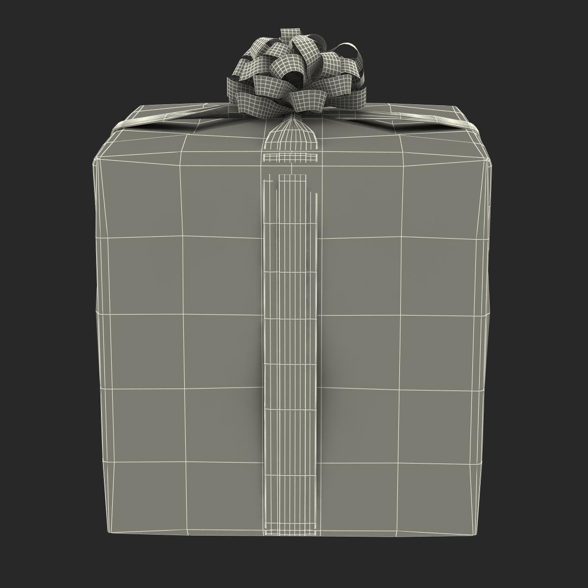 3D model Giftbox 2 Green