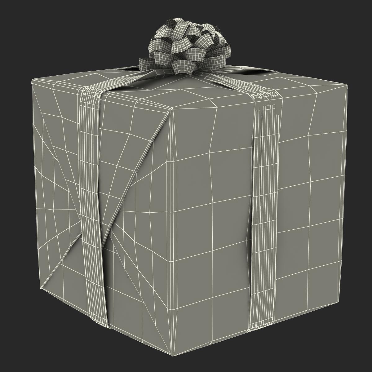 3D model Giftbox 2 Green