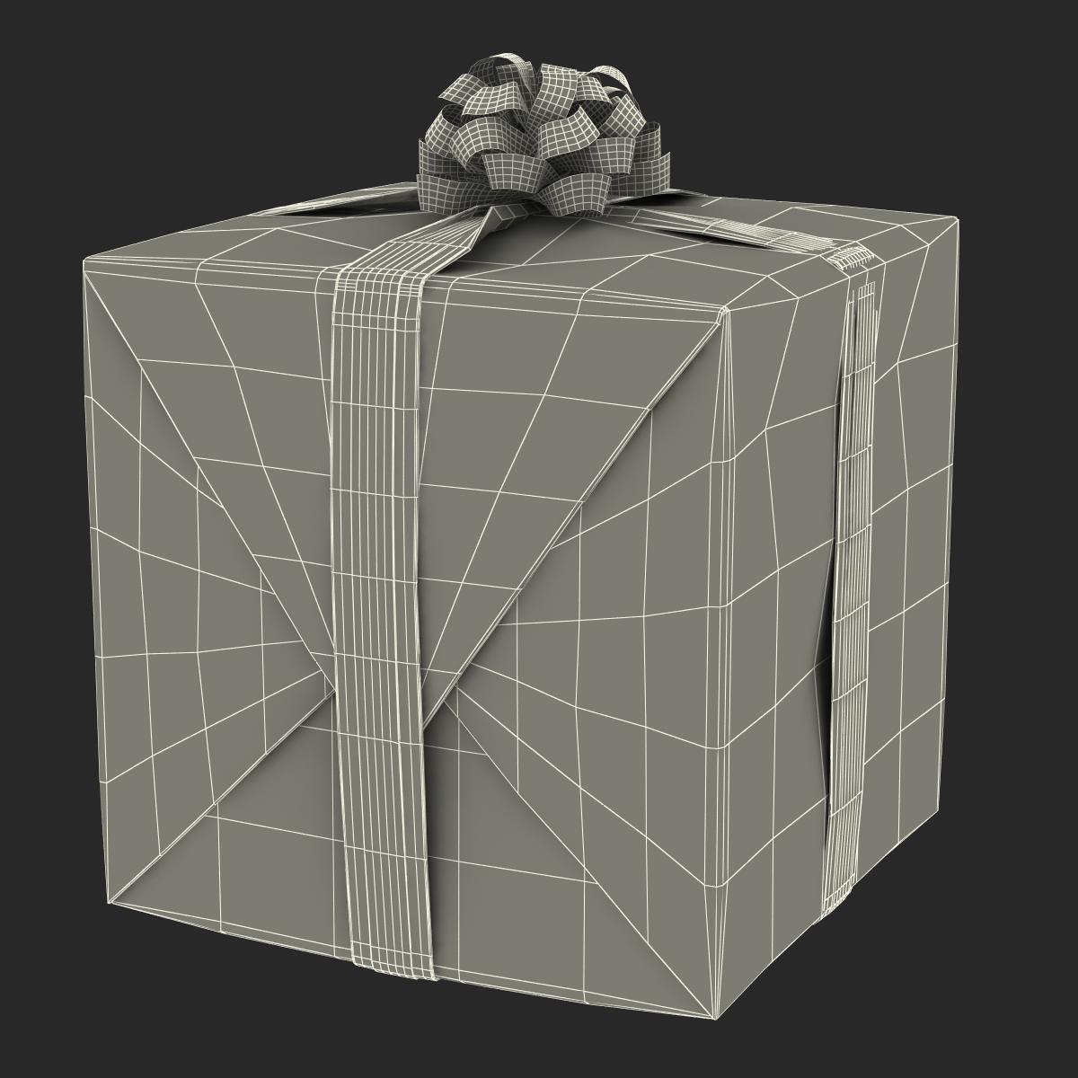 3D model Giftbox 2 Green