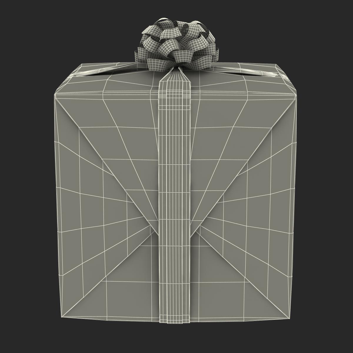 3D model Giftbox 2 Green