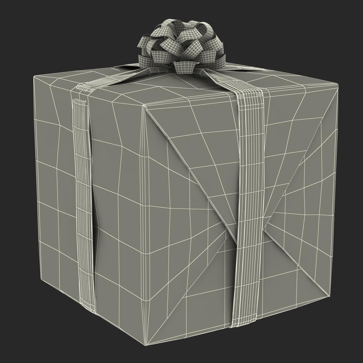 3D model Giftbox 2 Green