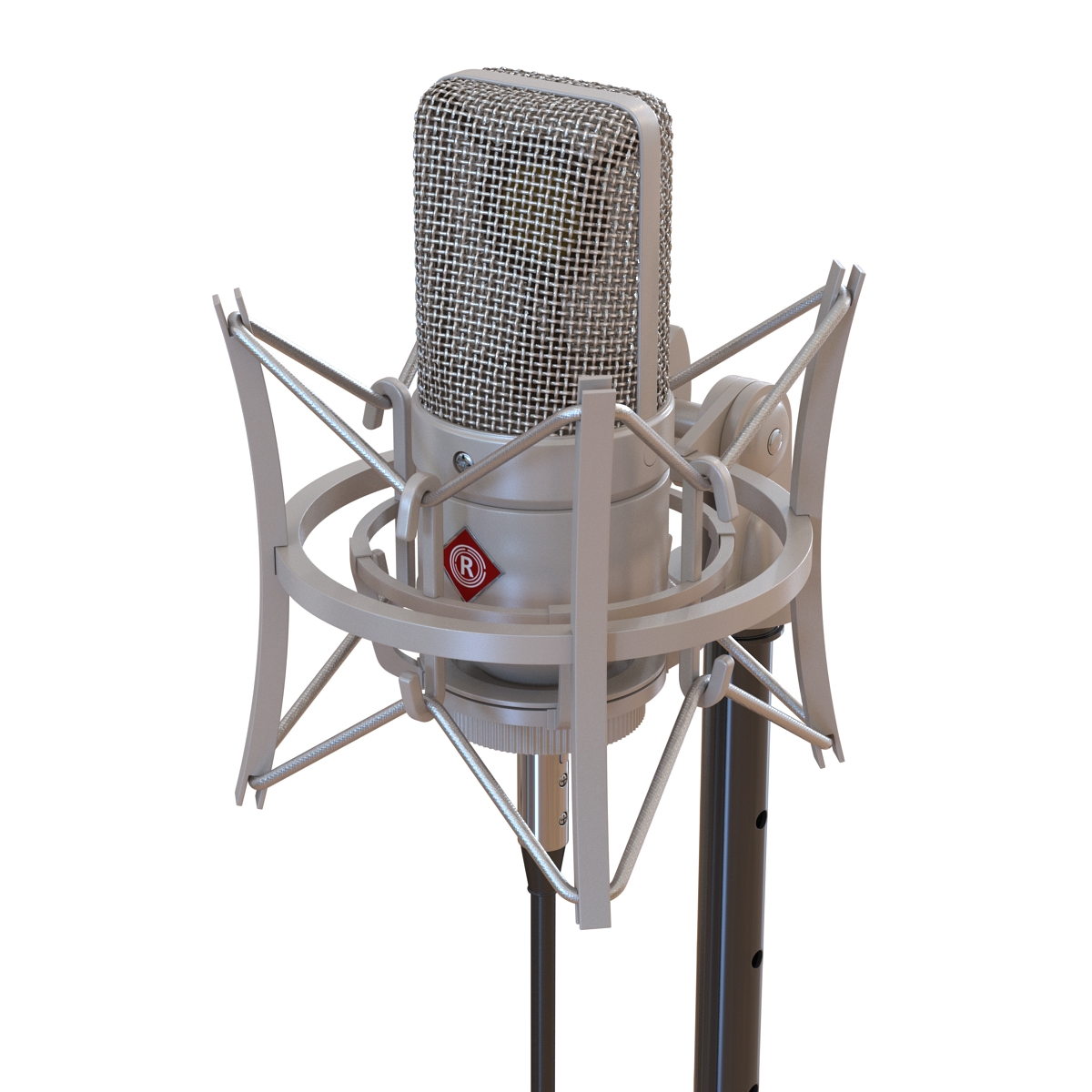 3D model Condenser Microphone and Stand Rode