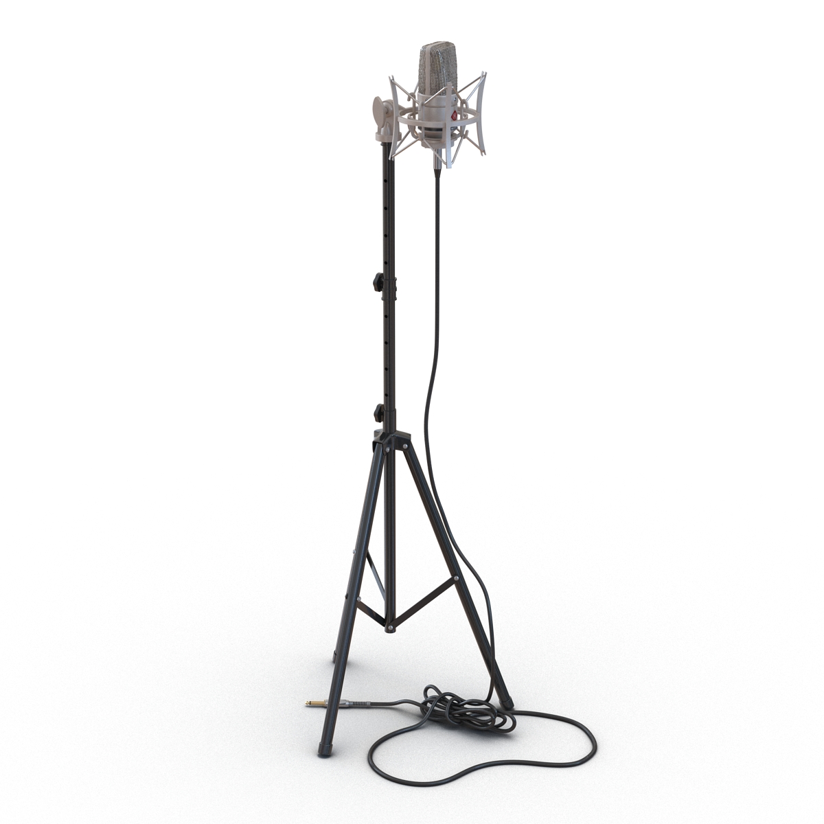 3D model Condenser Microphone and Stand Rode