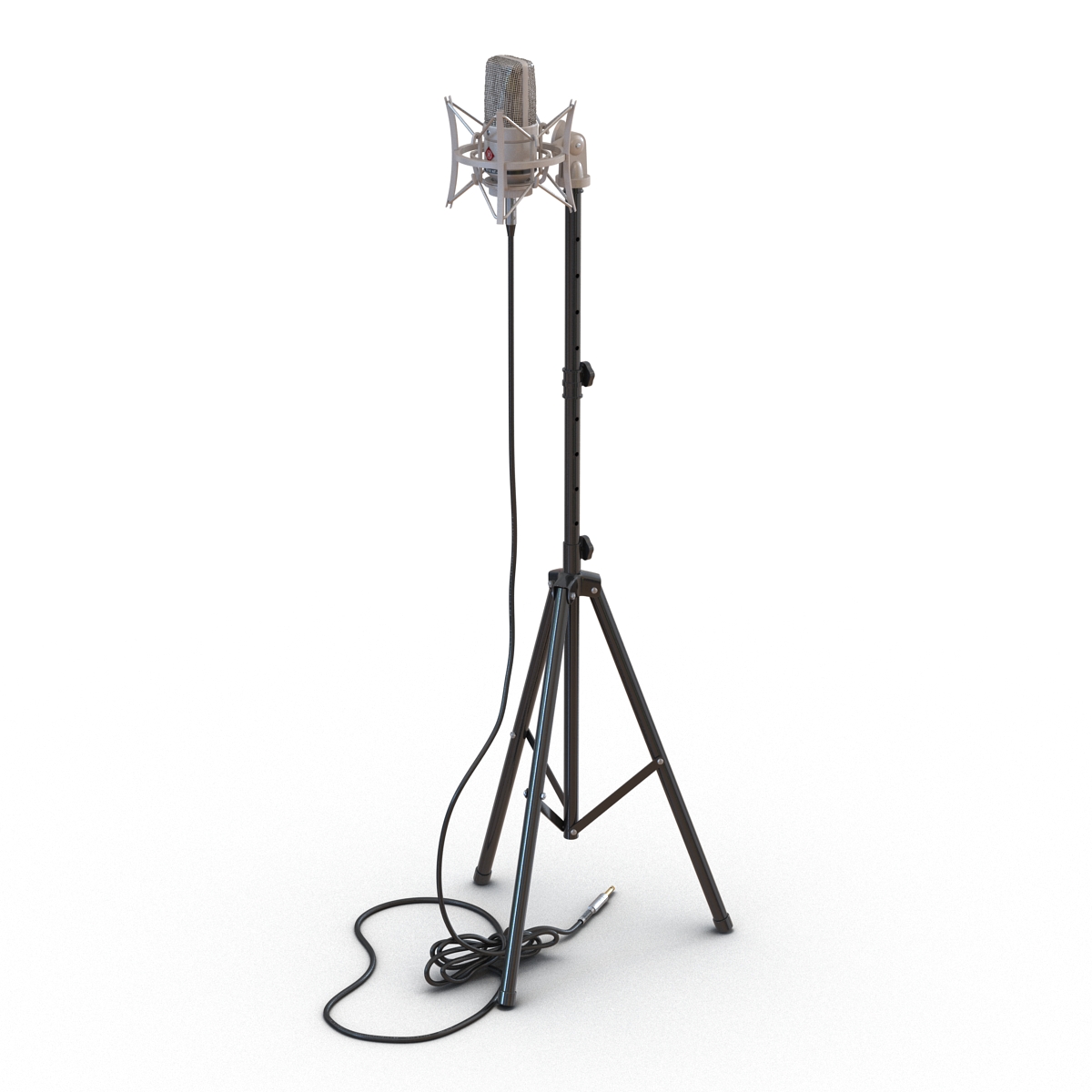 3D model Condenser Microphone and Stand Rode