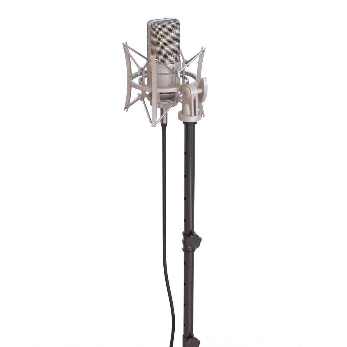 3D model Condenser Microphone and Stand Rode