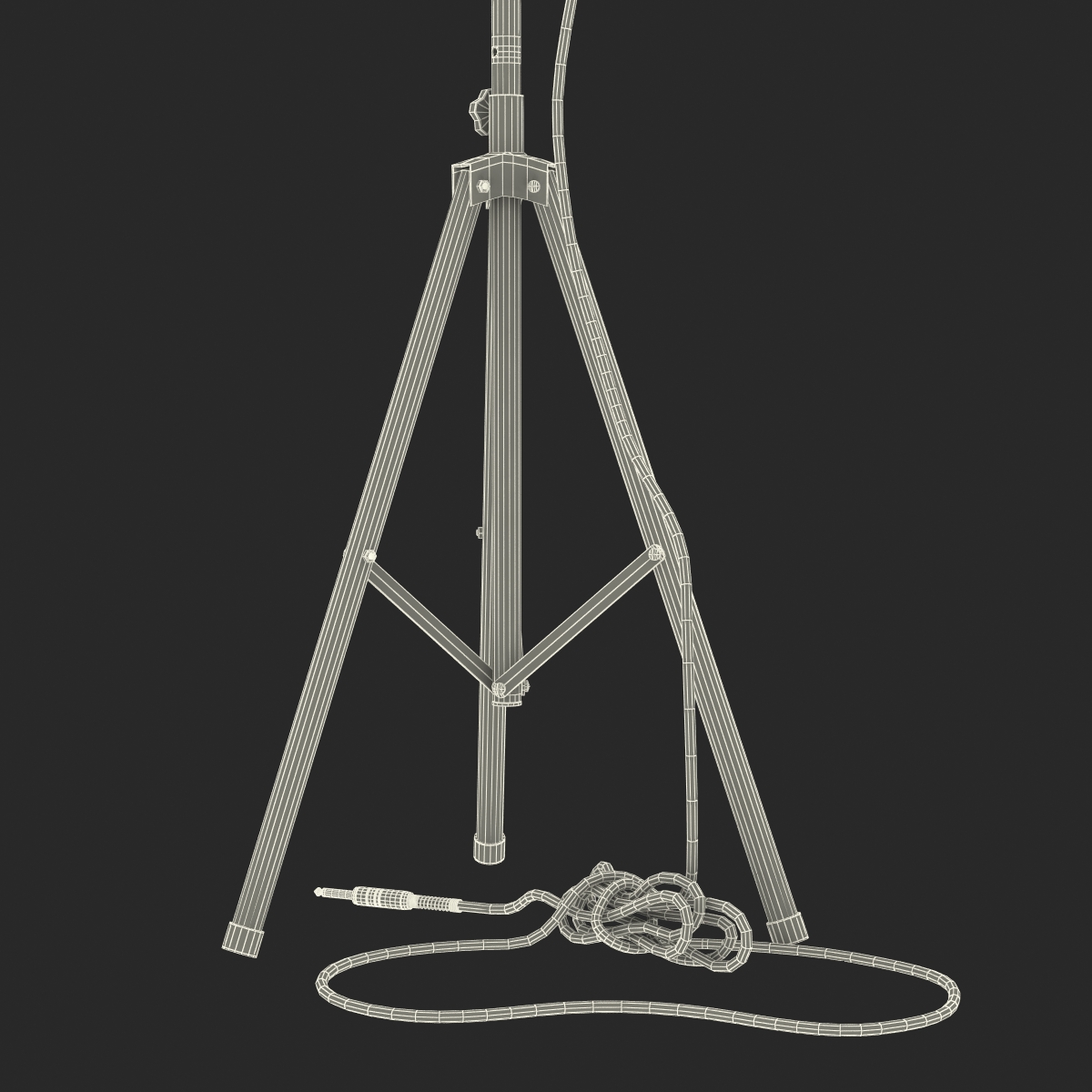 3D model Condenser Microphone and Stand Rode