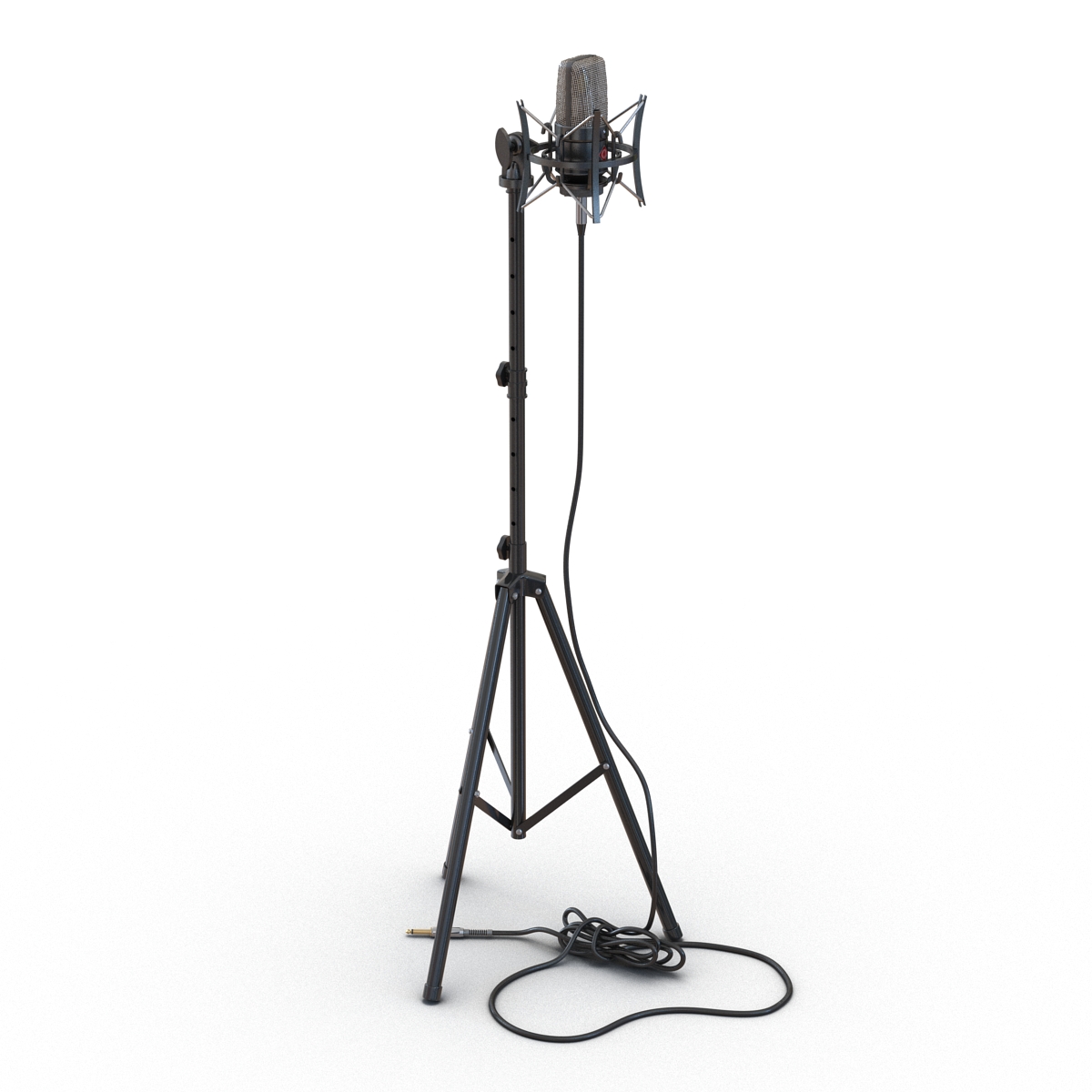 3D Condenser Microphone and Stand Generic model