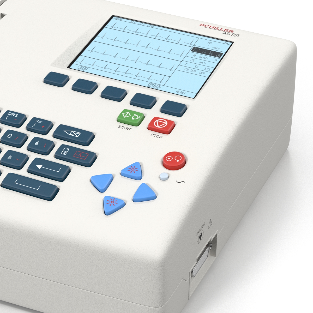 3D Electrocardiograph Machine 2 model