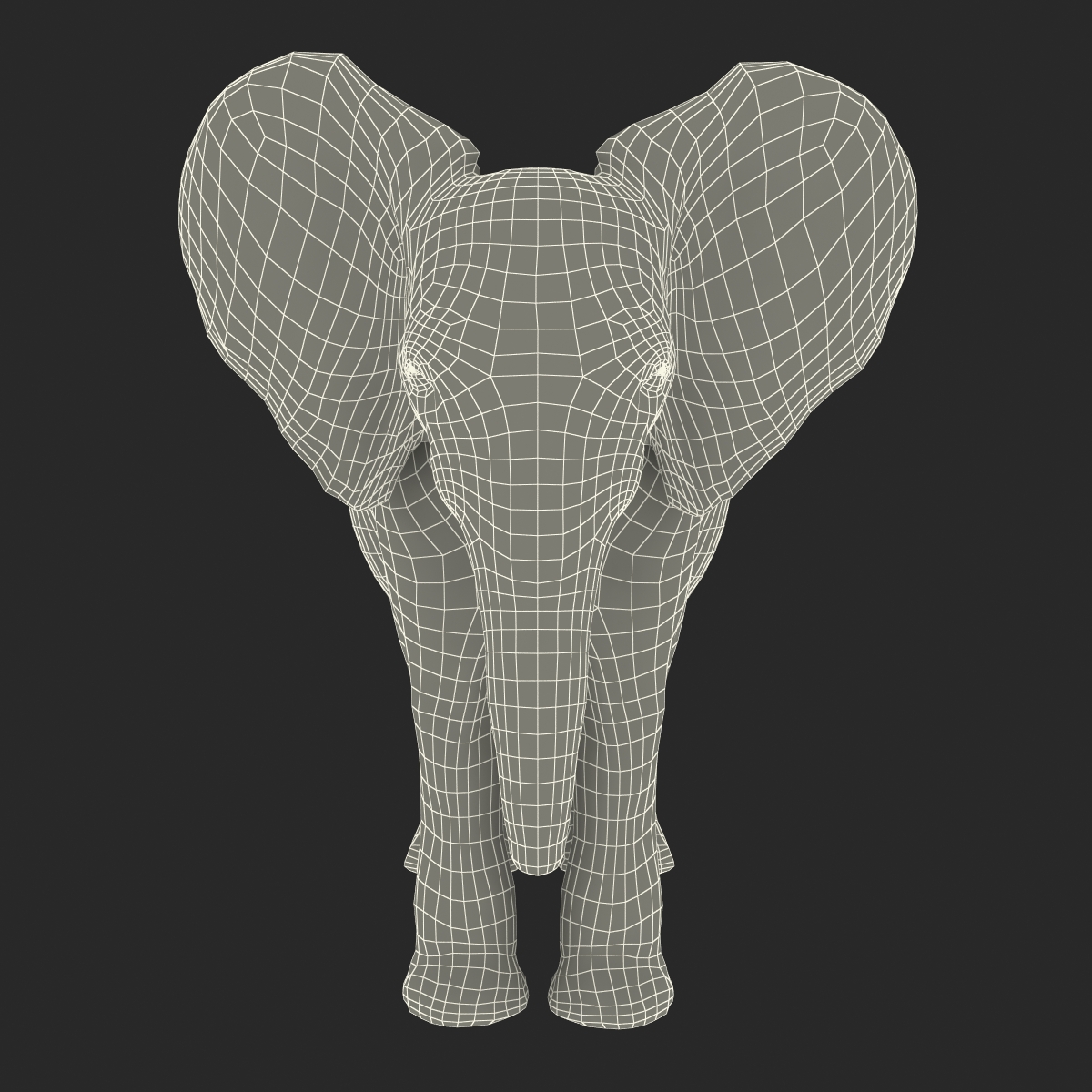 3D Baby Elephant model