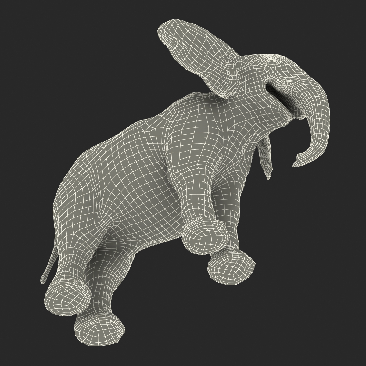 3D Baby Elephant model