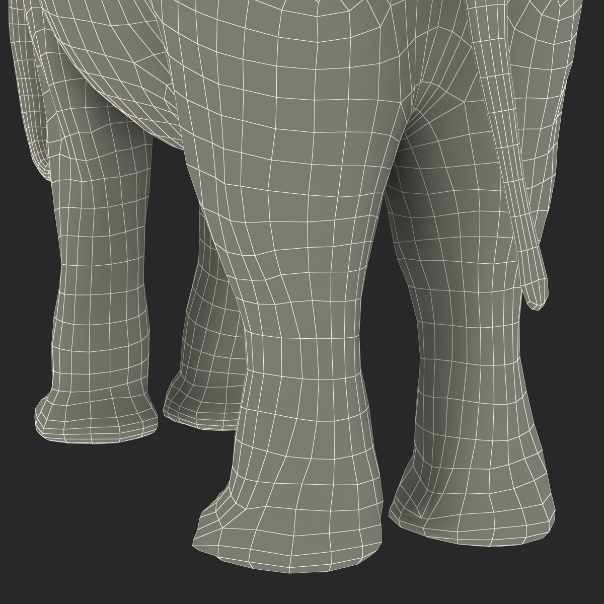 3D Baby Elephant model