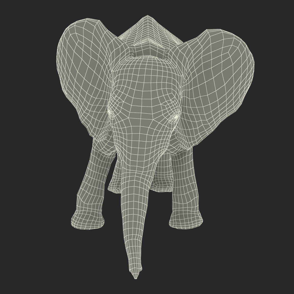 3D model Baby Elephant Pose 3