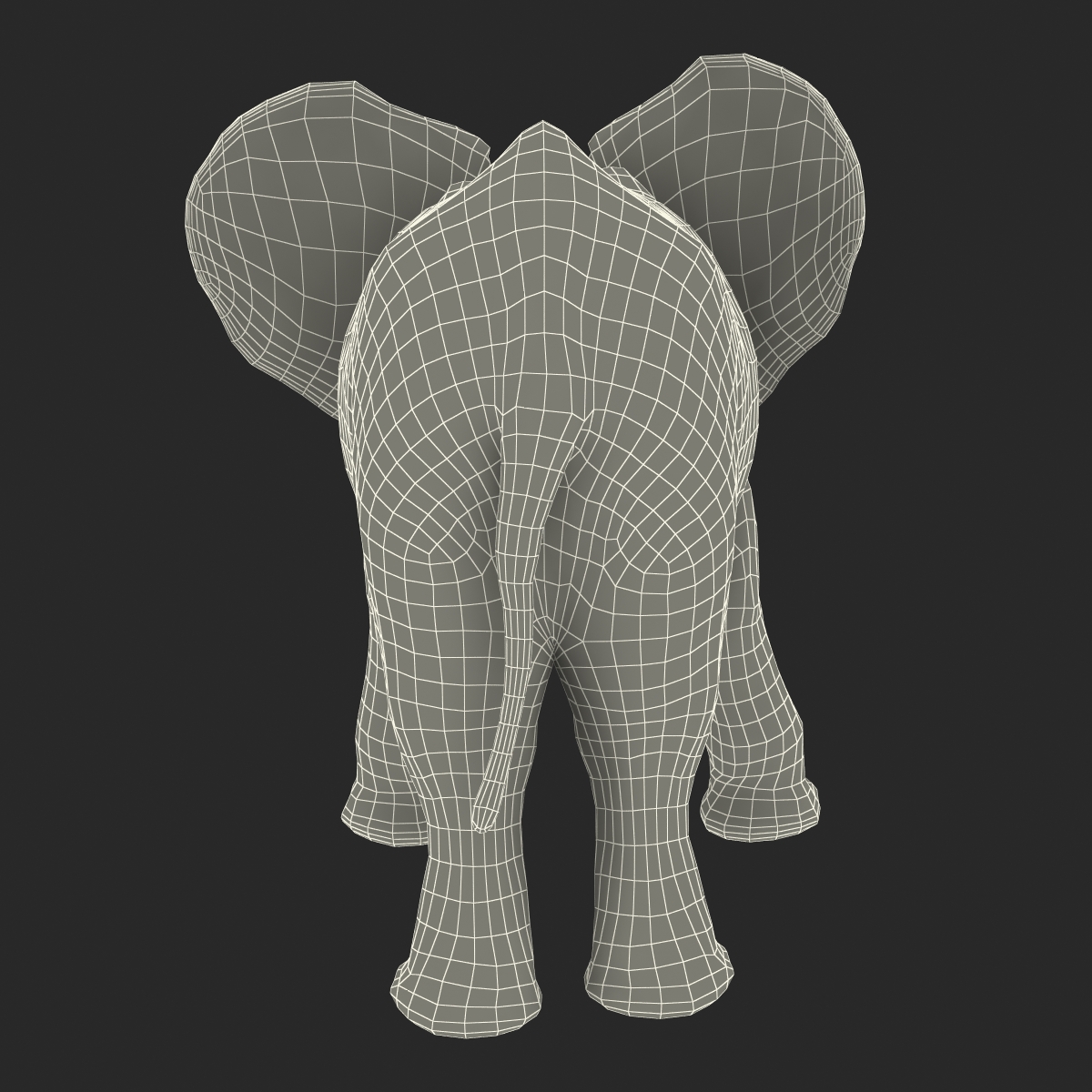 3D model Baby Elephant Pose 3