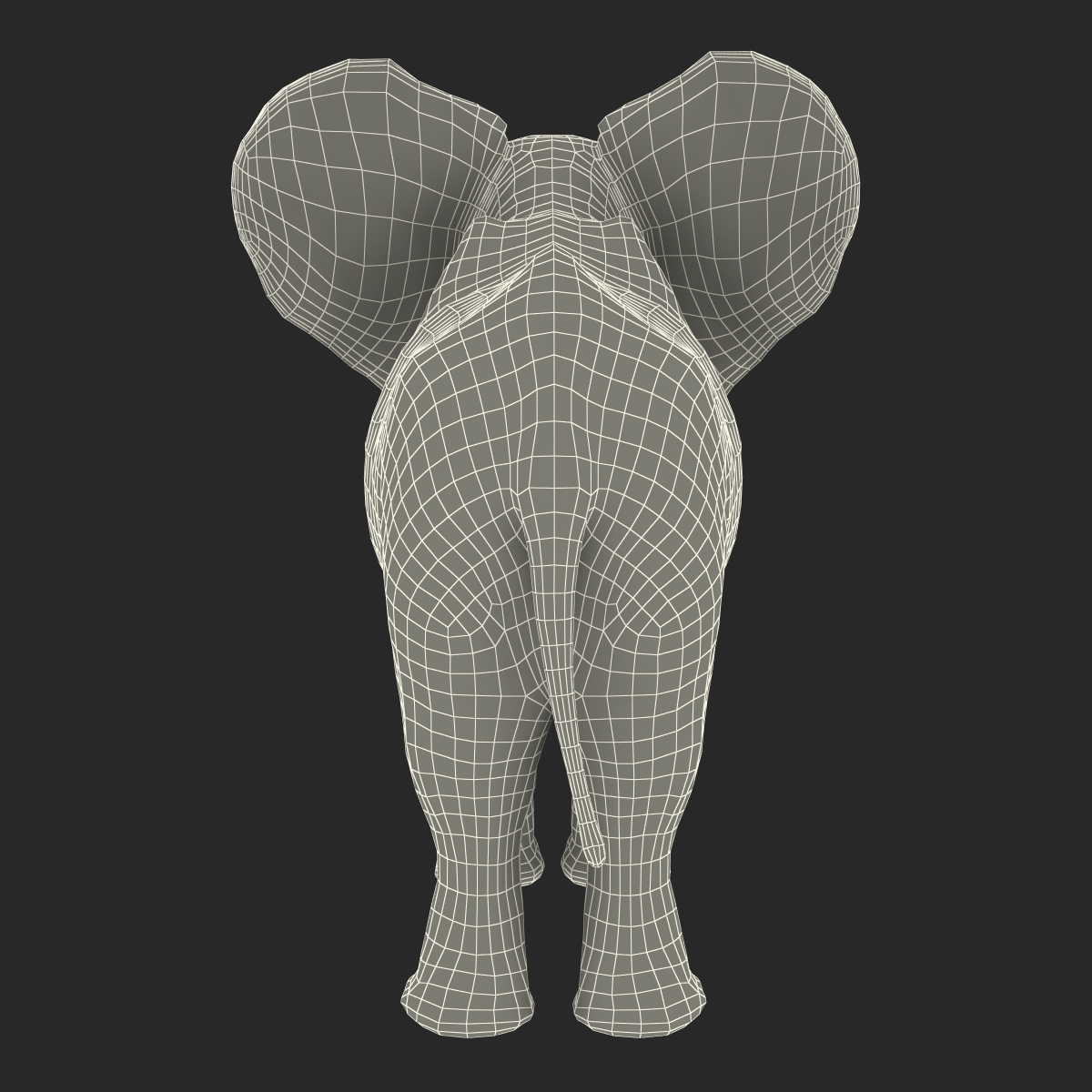 3D model Baby Elephant Rigged