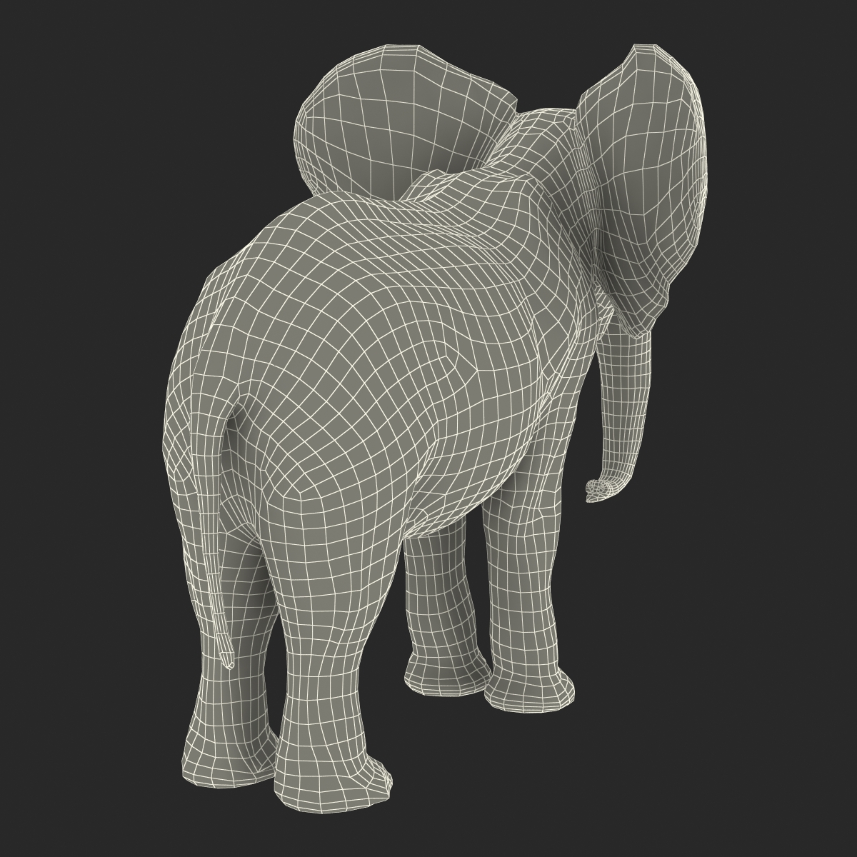 3D model Baby Elephant Rigged