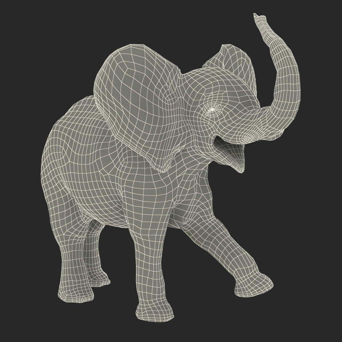 3D model Baby Elephant Rigged