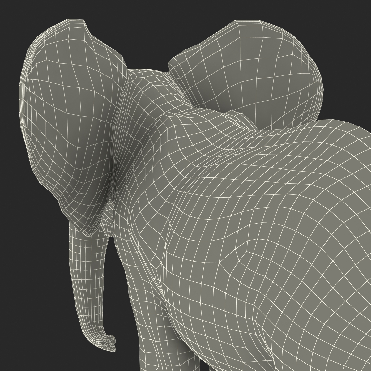 3D model Baby Elephant Rigged