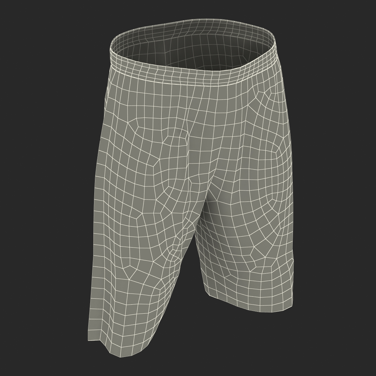 3D Basketball Shorts White model