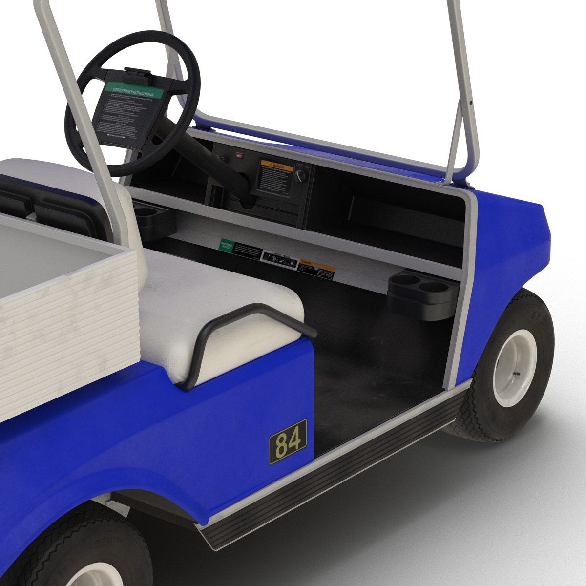 Golf Cart Blue 3D model