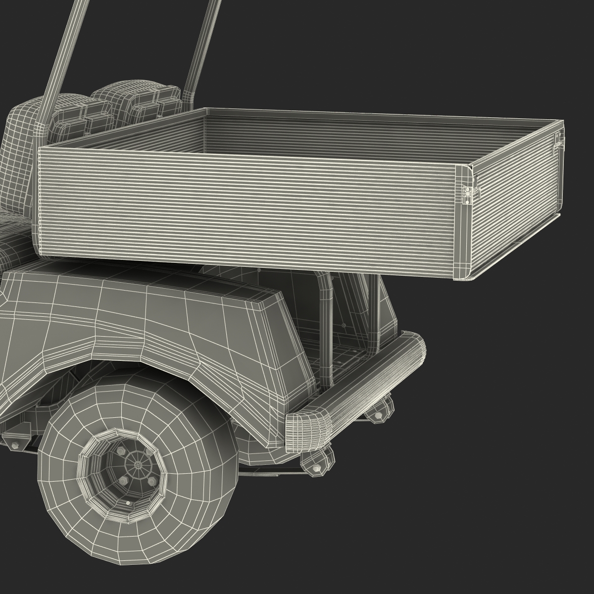 Golf Cart Blue 3D model