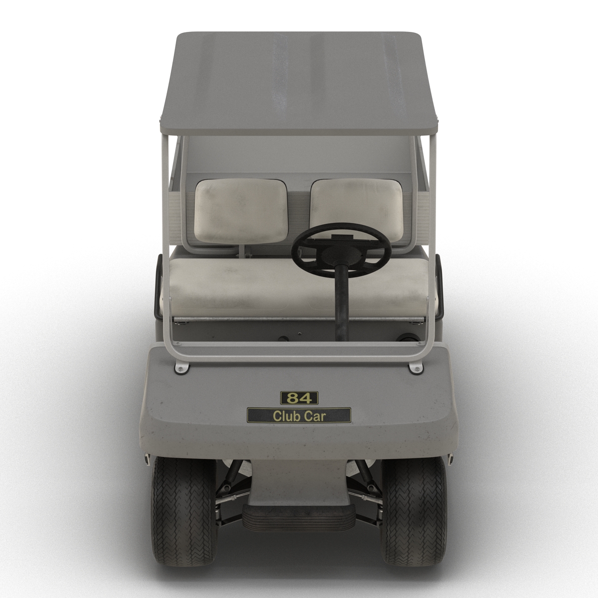 Golf Cart Gray 3D model