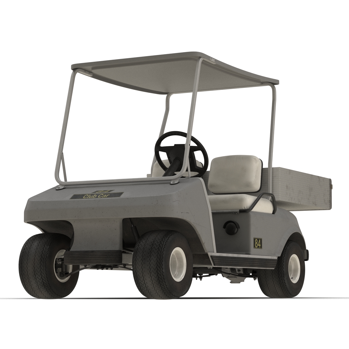 Golf Cart Gray 3D model